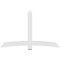 Ekena Millwork Bellingham Architectural Grade PVC Gable Bracket, 84"W x 52 1/2"H x 2"D x 6"F, 15/12 Pitch GBP084X53X0206BEL00 - alternate 2